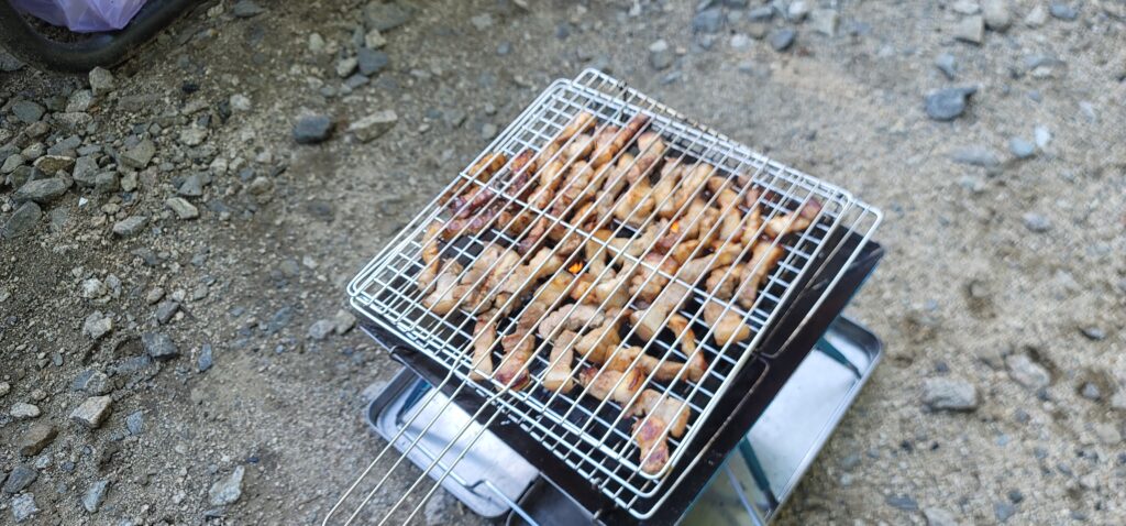 BBQ grilled pork belly