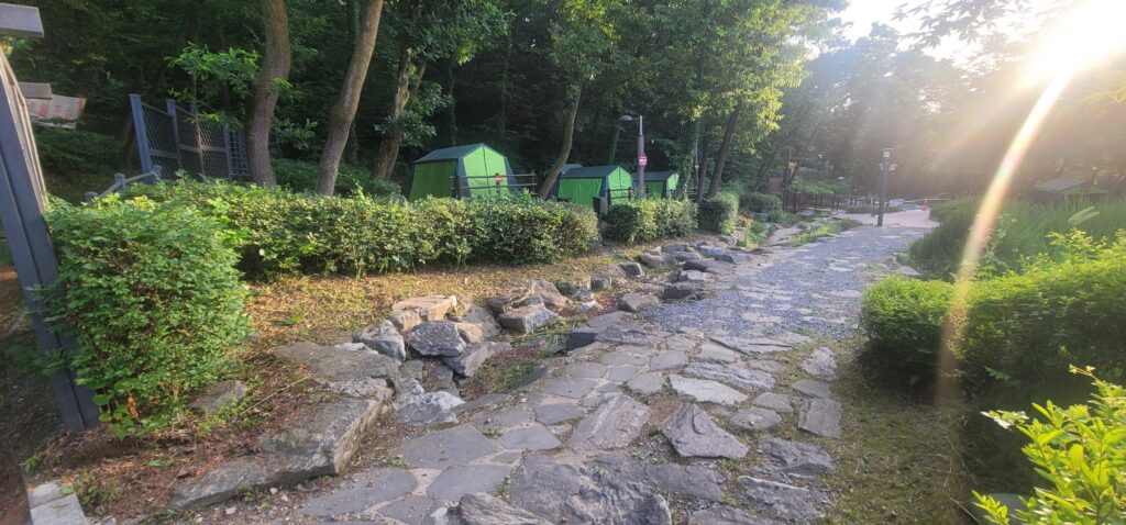 campsite pathway
