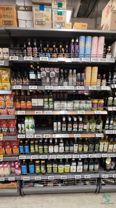 Korean Grocery Store 101: How to Shop at E-mart in South Korea Olive oil on the shelves at E-mart stores
