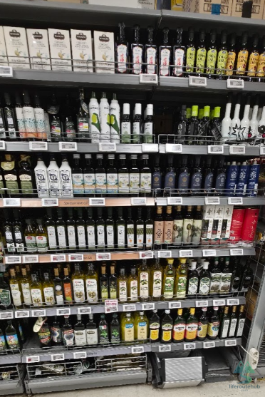 Korean Grocery Store 101: How to Shop at E-mart in South Korea Olive oil on the shelves at E-mart stores